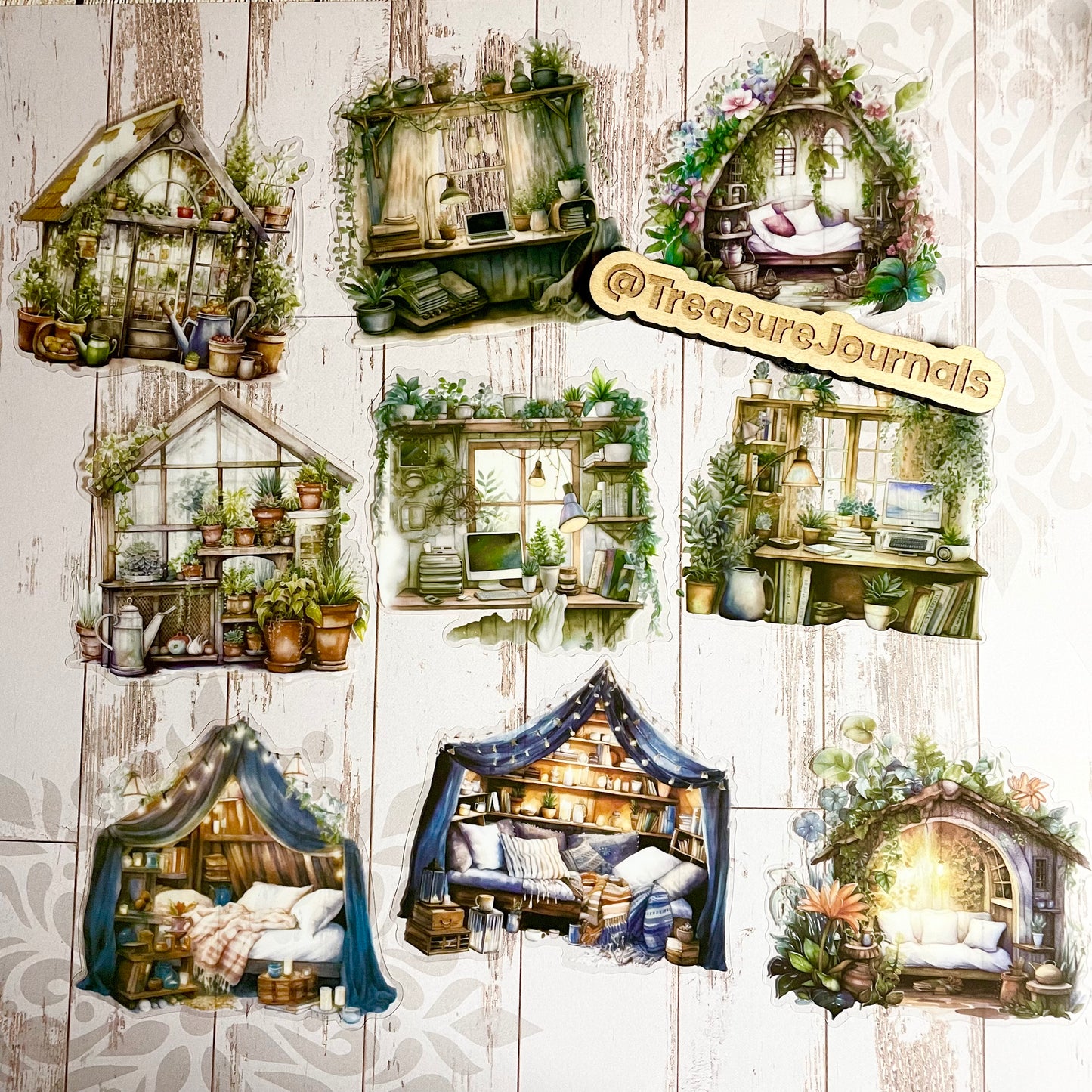 Cozy Cabin 40pc Sticker Set