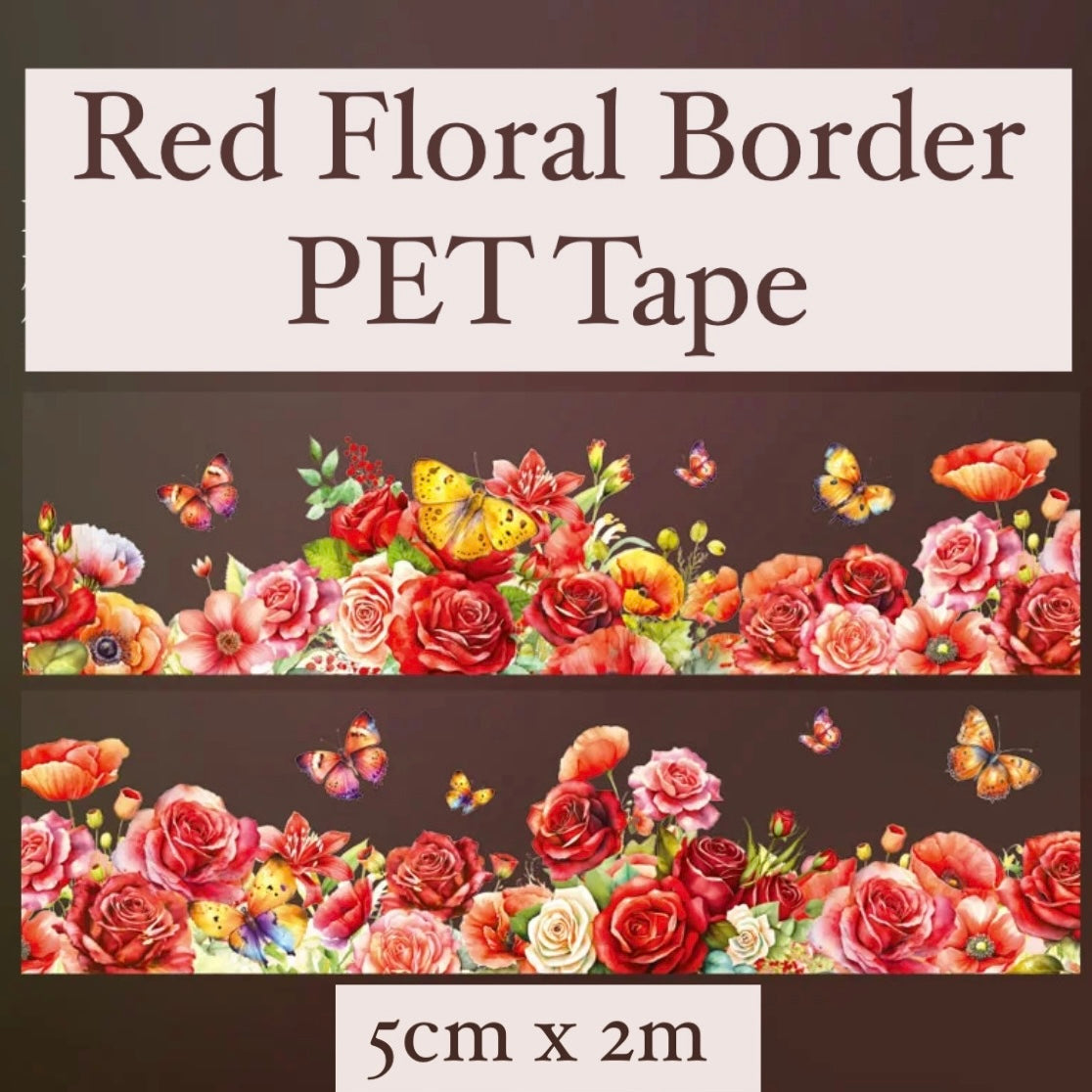 Floral Border PET Tapes