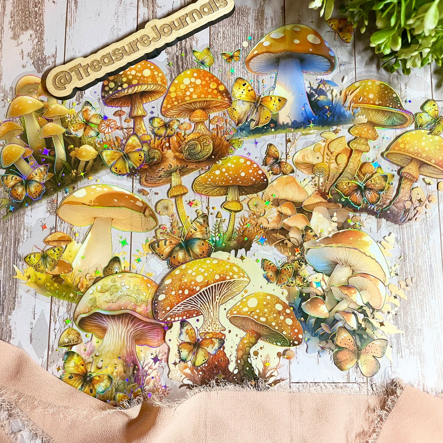 Fantasy Forest - Orange - 10pc Sticker Set