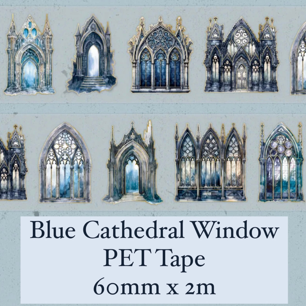 Cathedral Window PET Tapes - 60mm x 2m - 4 options