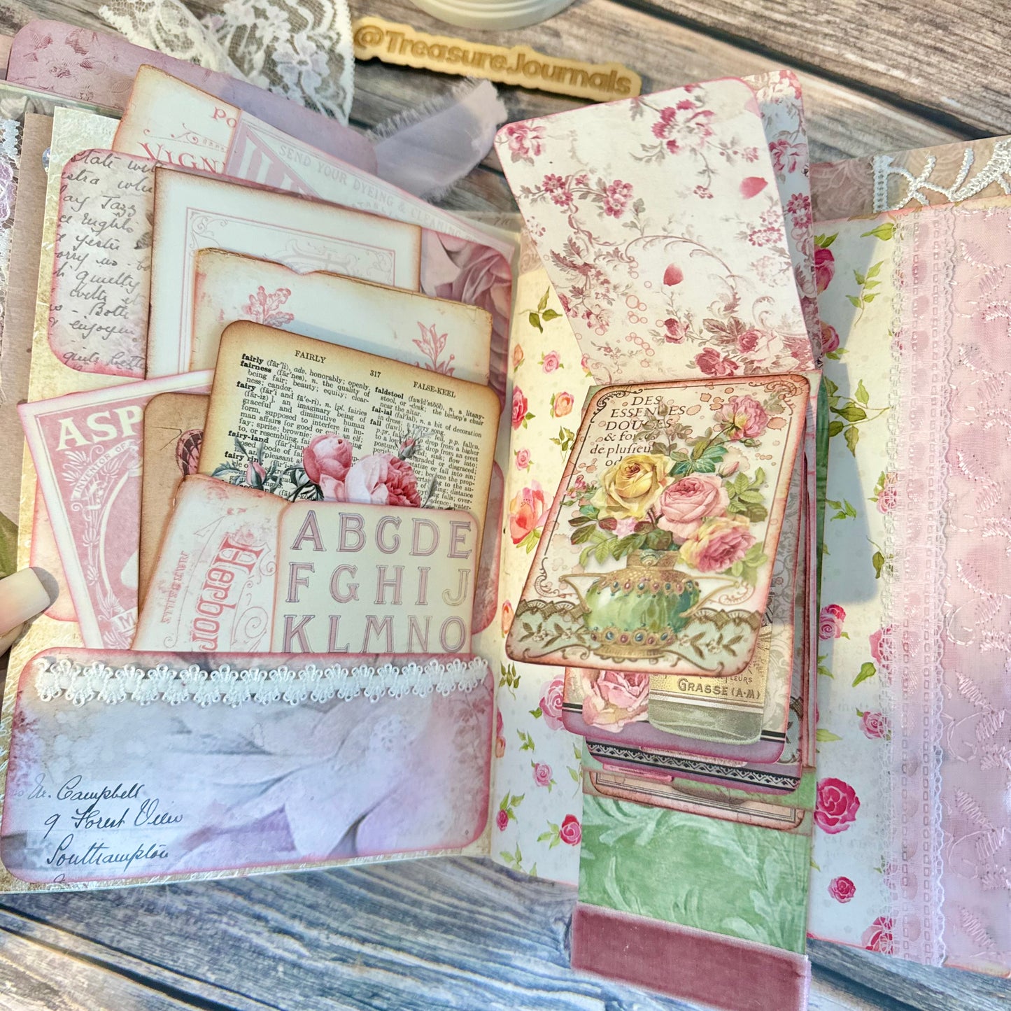 Shabby Rose - Handmade Junk Journal