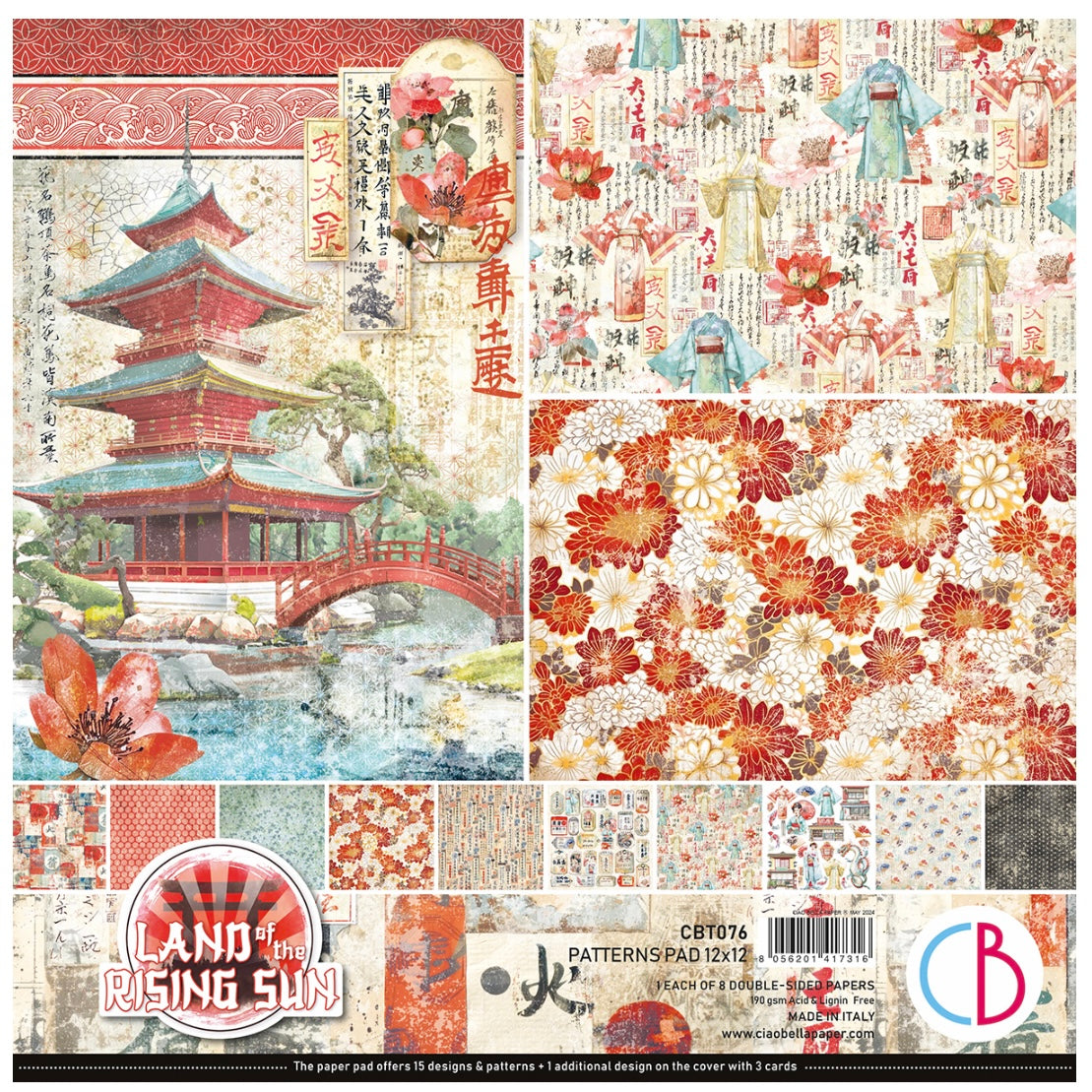 Ciao Bella - Land Of The Rising Sun - Patterns Pad 12x12