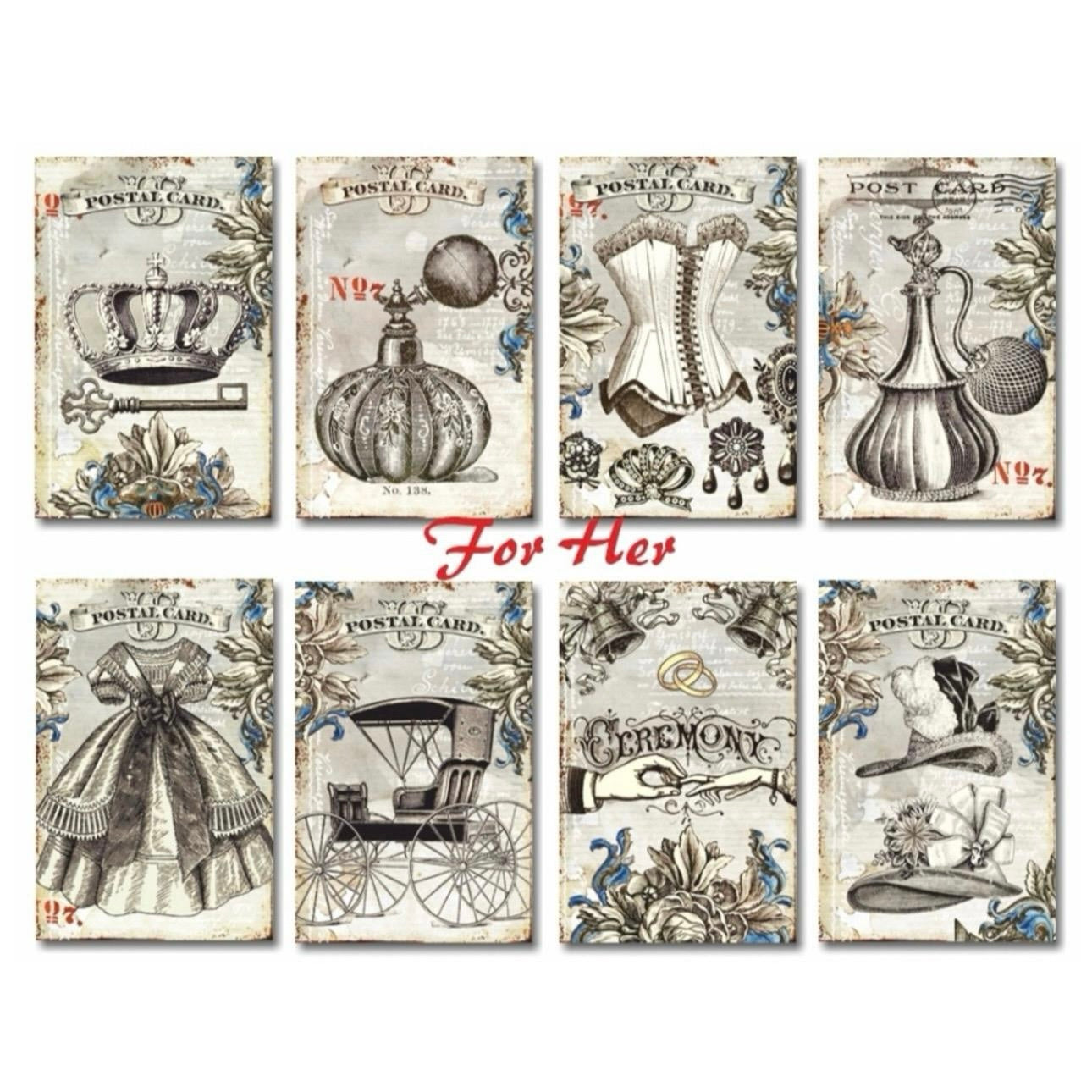 Mini Paper Packs - Decorer - Scrapbooking Journal Cards / decorative papers