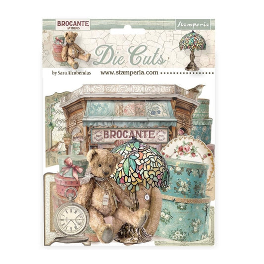 Brocante Antiques Die Cuts Assorted (35pcs) - Stamperia