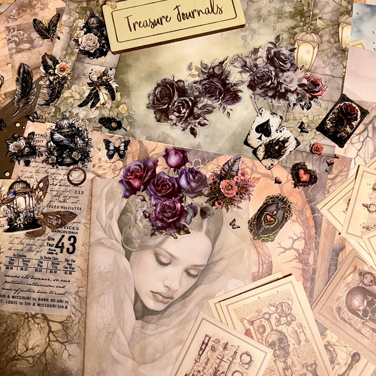 A Gothic Tale 130pc Scrapbook Set