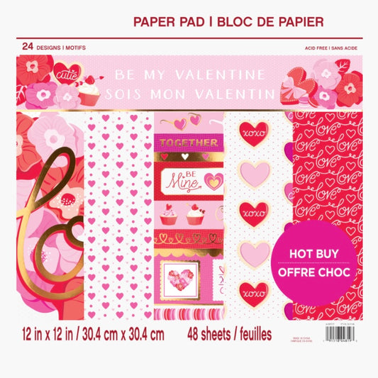 Be My Valentine 12x12 Inch Paper Pad