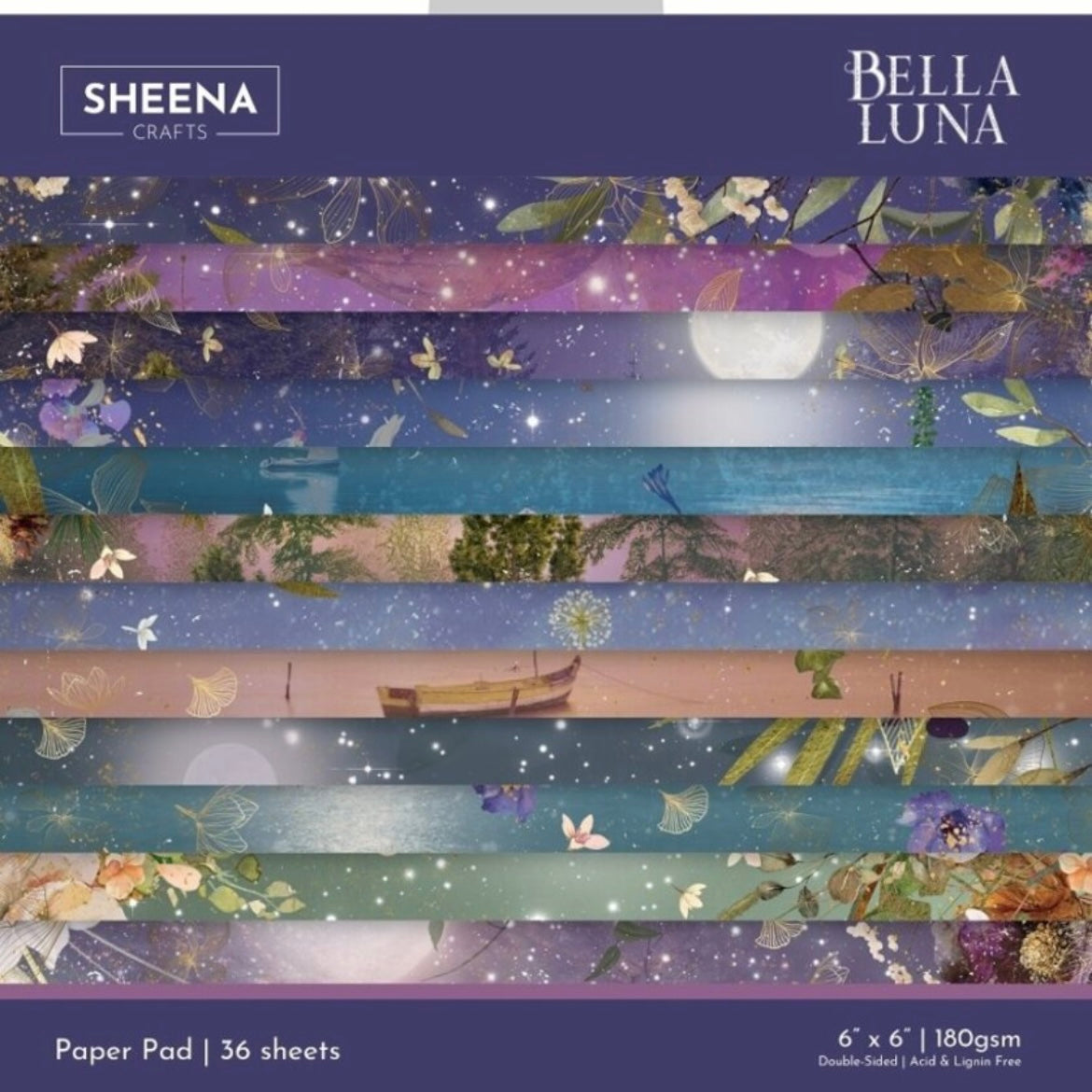 Bella Luna 6x6 Inch Paper Pad - Crafters Companion