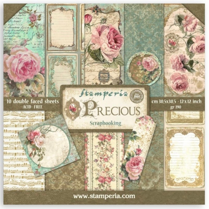 Precious 12x12 Paper Pack - Stamperia