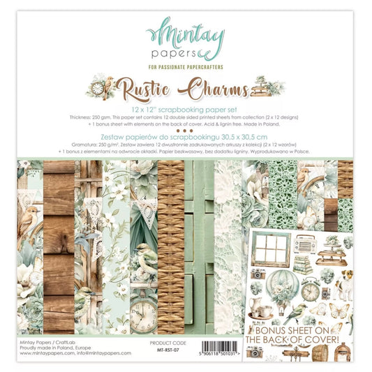 Rustic Charms - Mintay - 12x12