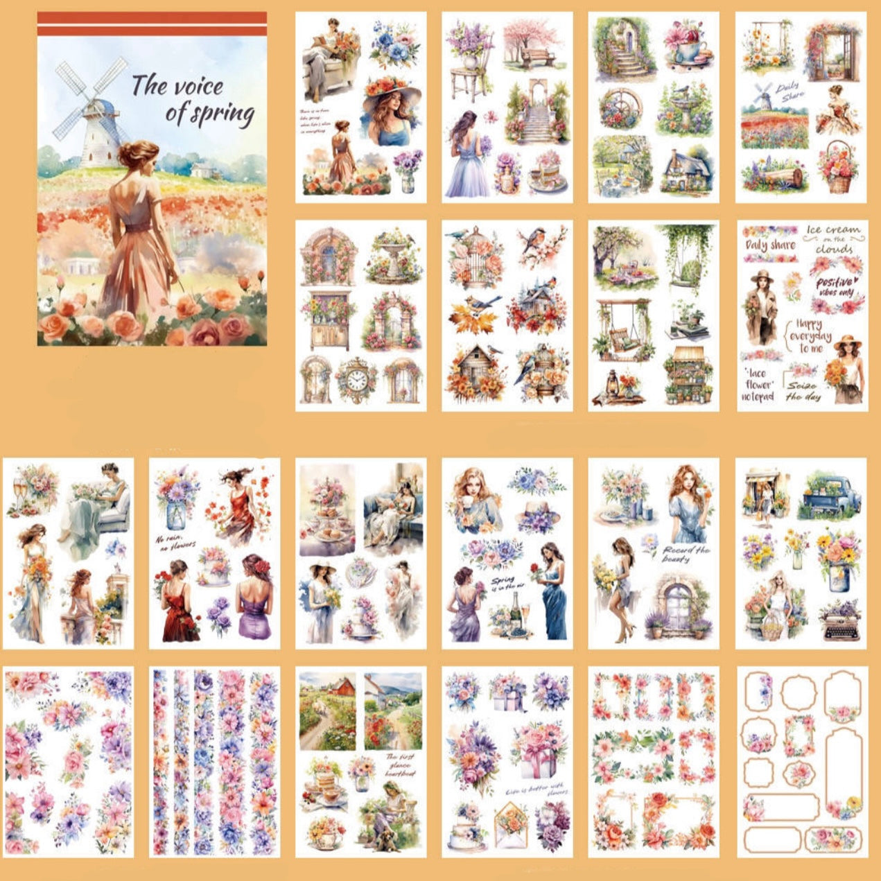 Voice of Spring - 20 Page Sticker Book