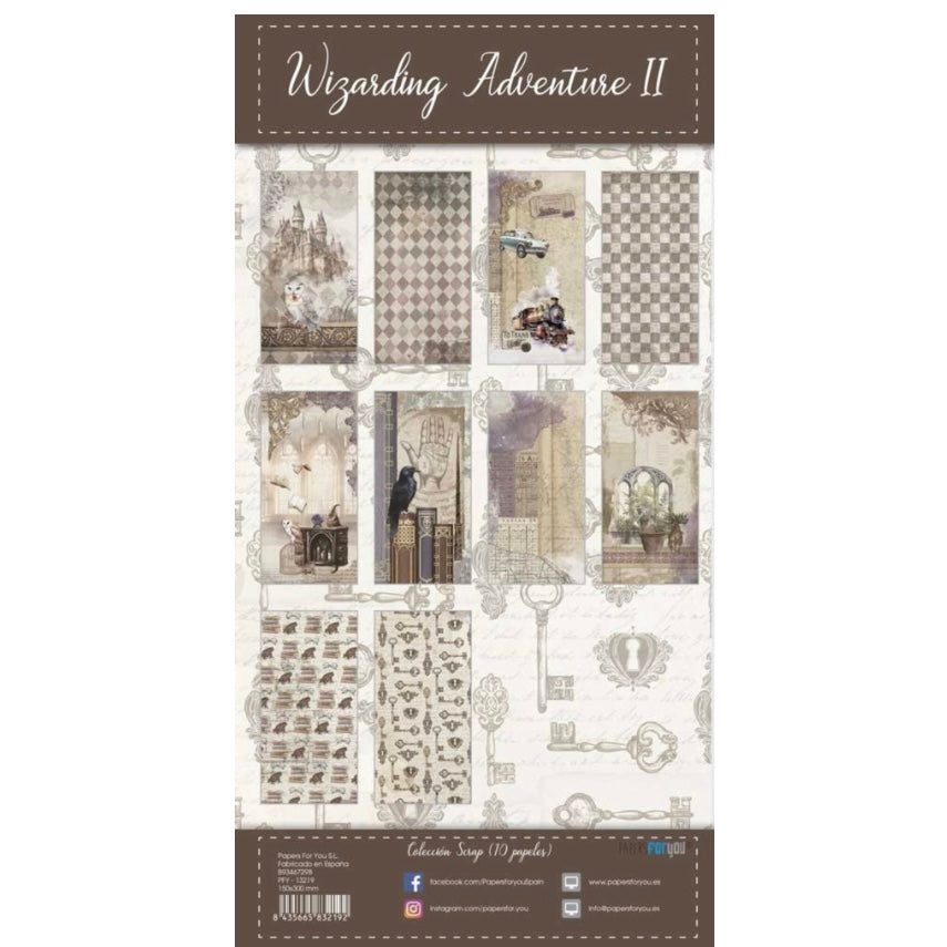 PapersForYou Wizarding Adventure II Paper Kit 15x30cm