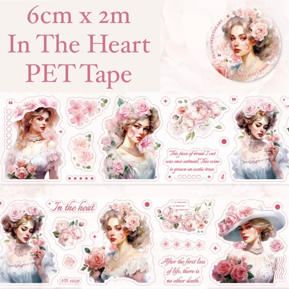 In The Heart PET Tape - 6cm x 2m