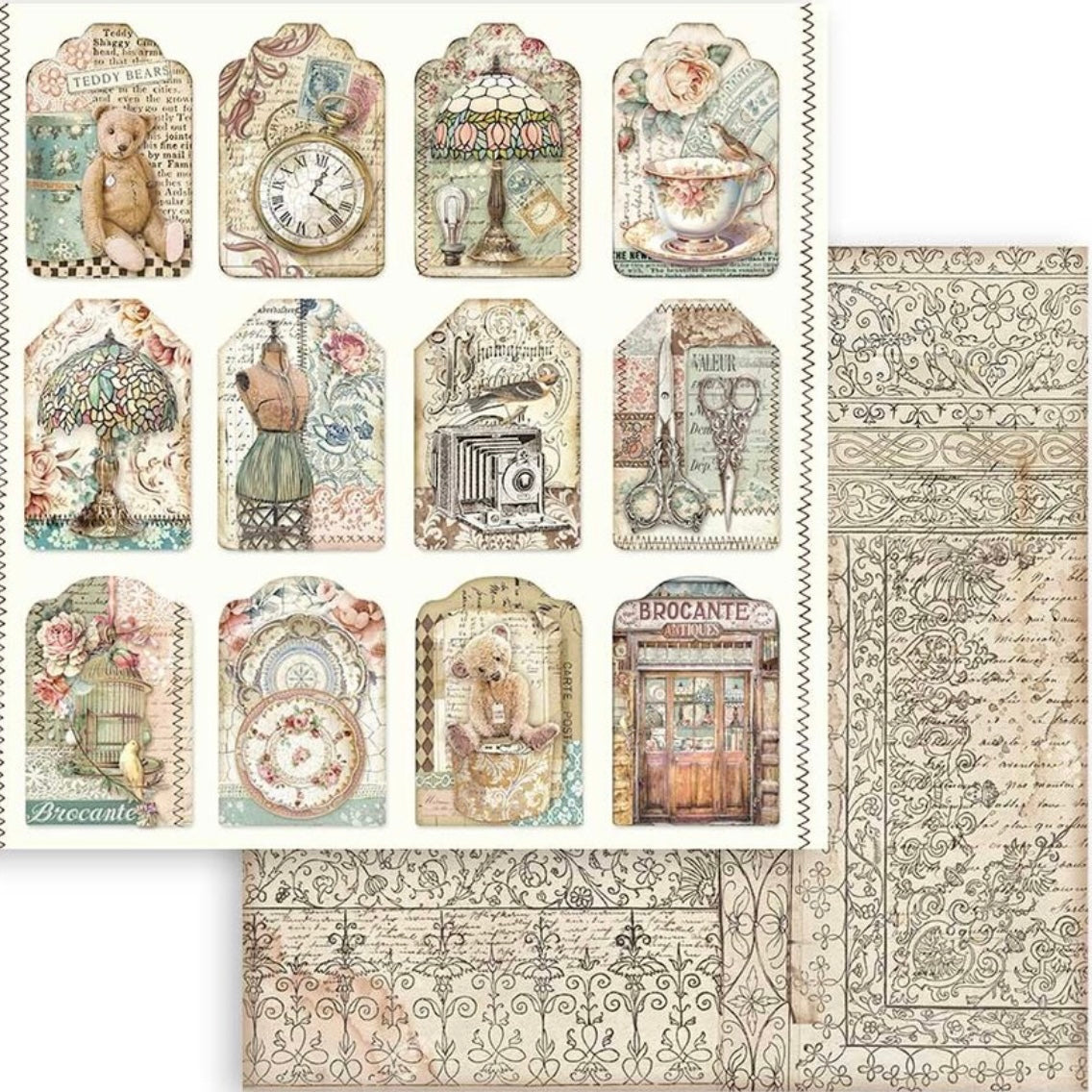 Brocante Antiques 12x12 Inch Paper Pack - Stamperia