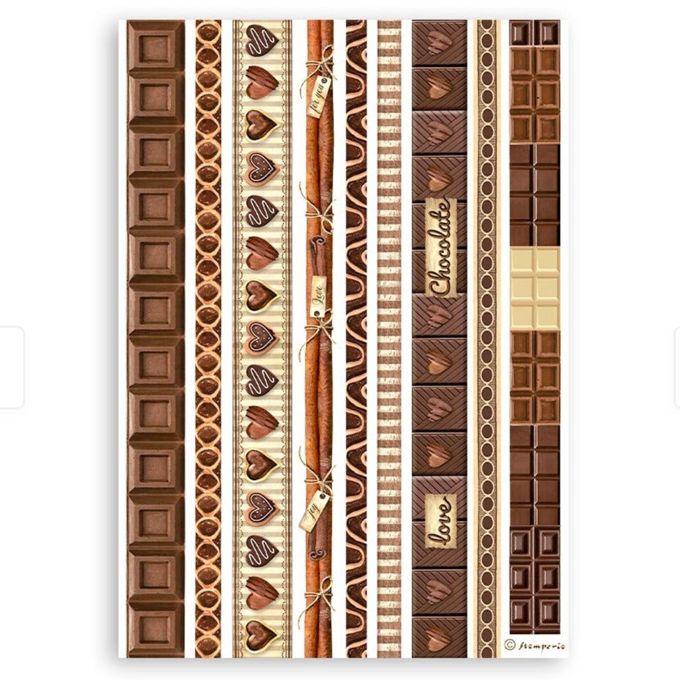 Coffe and Chocolate A5 Washi Pad - Stamperia