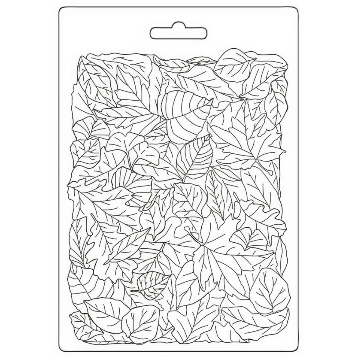 Woodland Soft Mould A5 Leaves Pattern - Stamperia