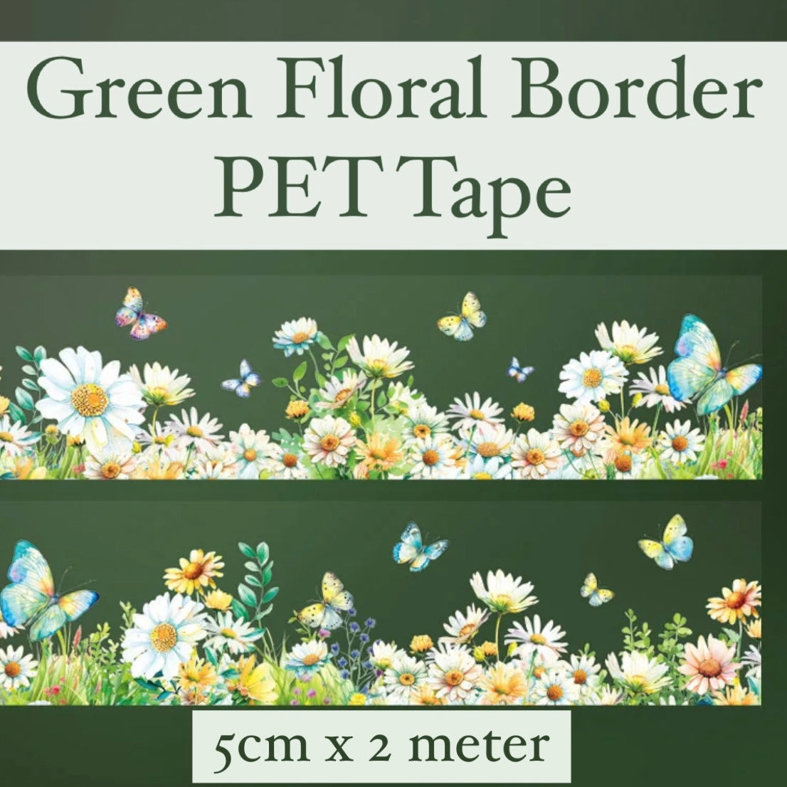 Floral Border PET Tapes