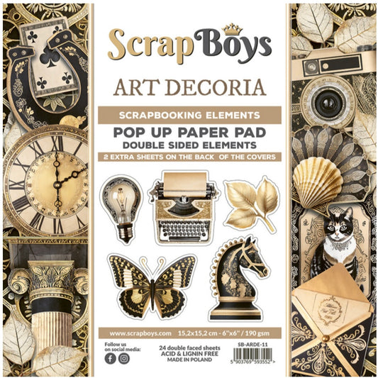 Art Decoria 6x6 Inch Pop Up Paper Pad - Scrapboys