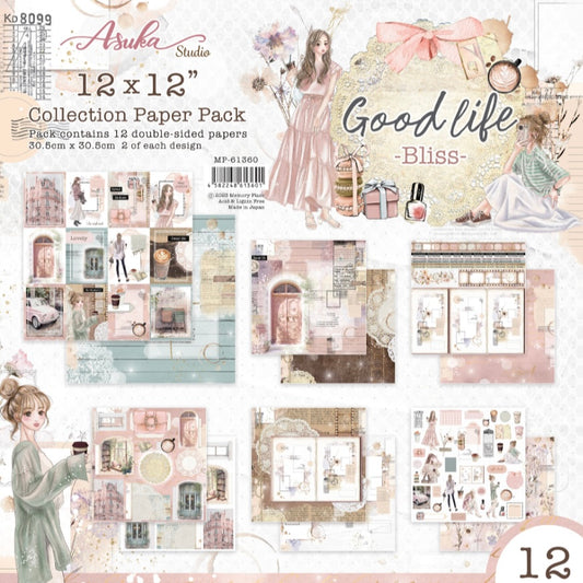 Good Life Bliss 12x12 Inch Paper Pack - Memory Place