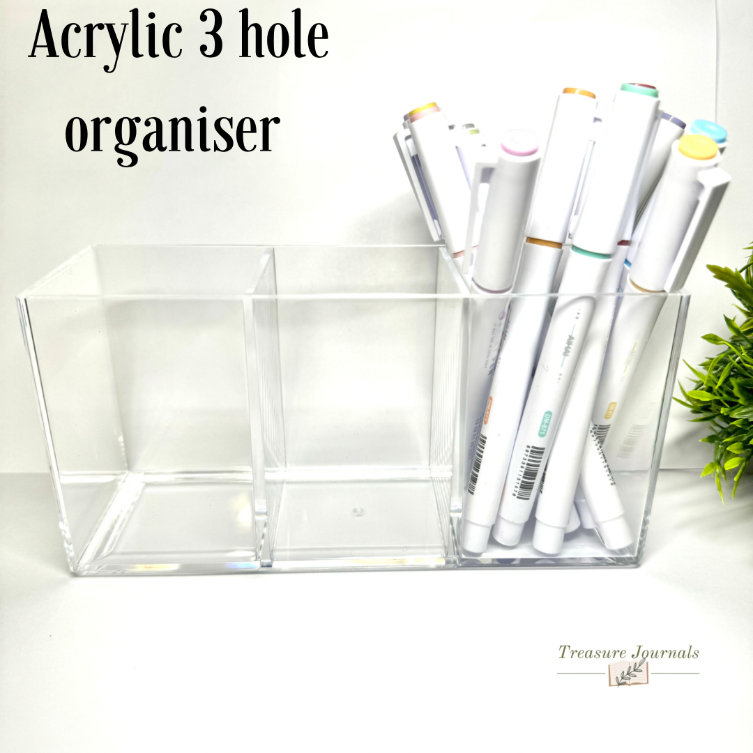 3 hole acrylic organisers - can be personalised