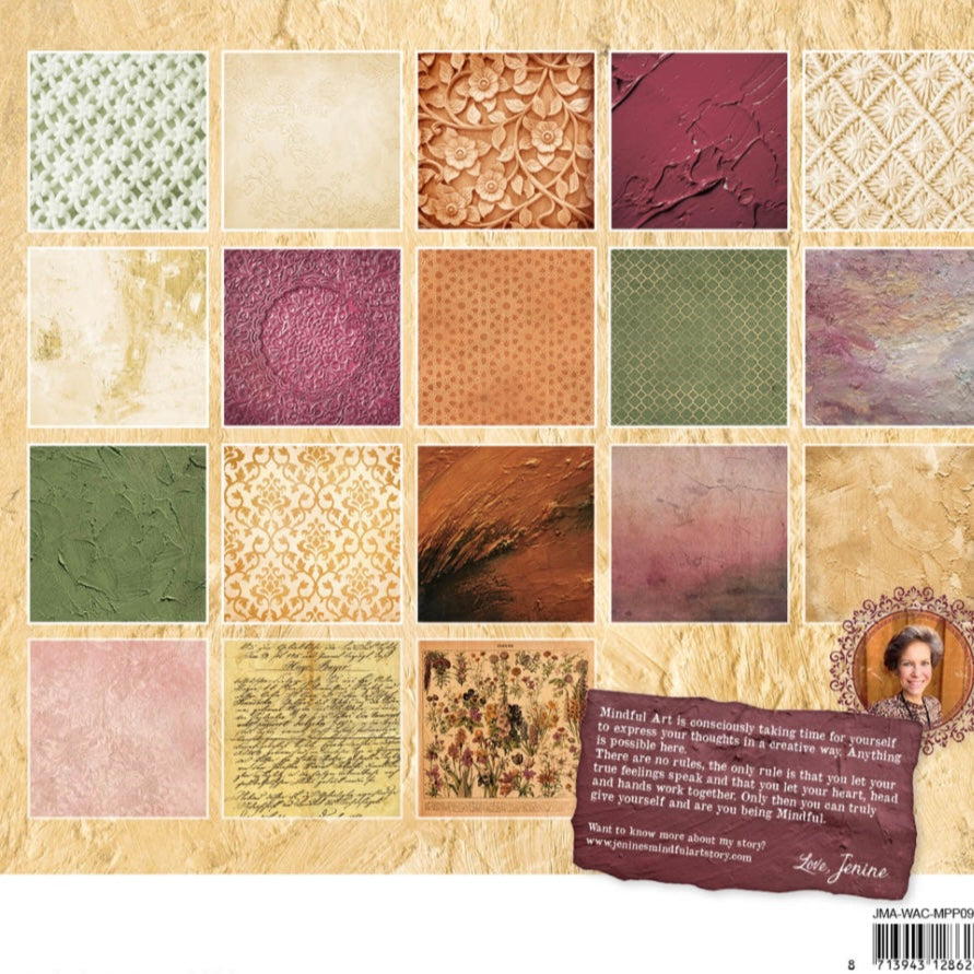 Backgrounds Warm & Cozy Mixed Paper Pad - Jenine’s Mindful Art - Studio Light