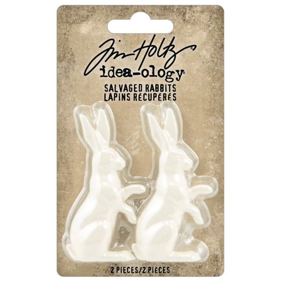 Tim Holtz Salvaged Rabbits (2pcs)