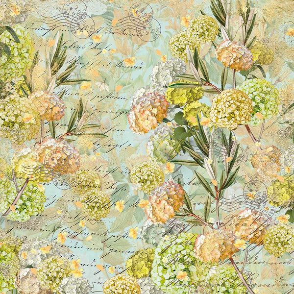 Nature's Garden - Hydrangea - 12" x 12" Paper Pad - Crafters Companion