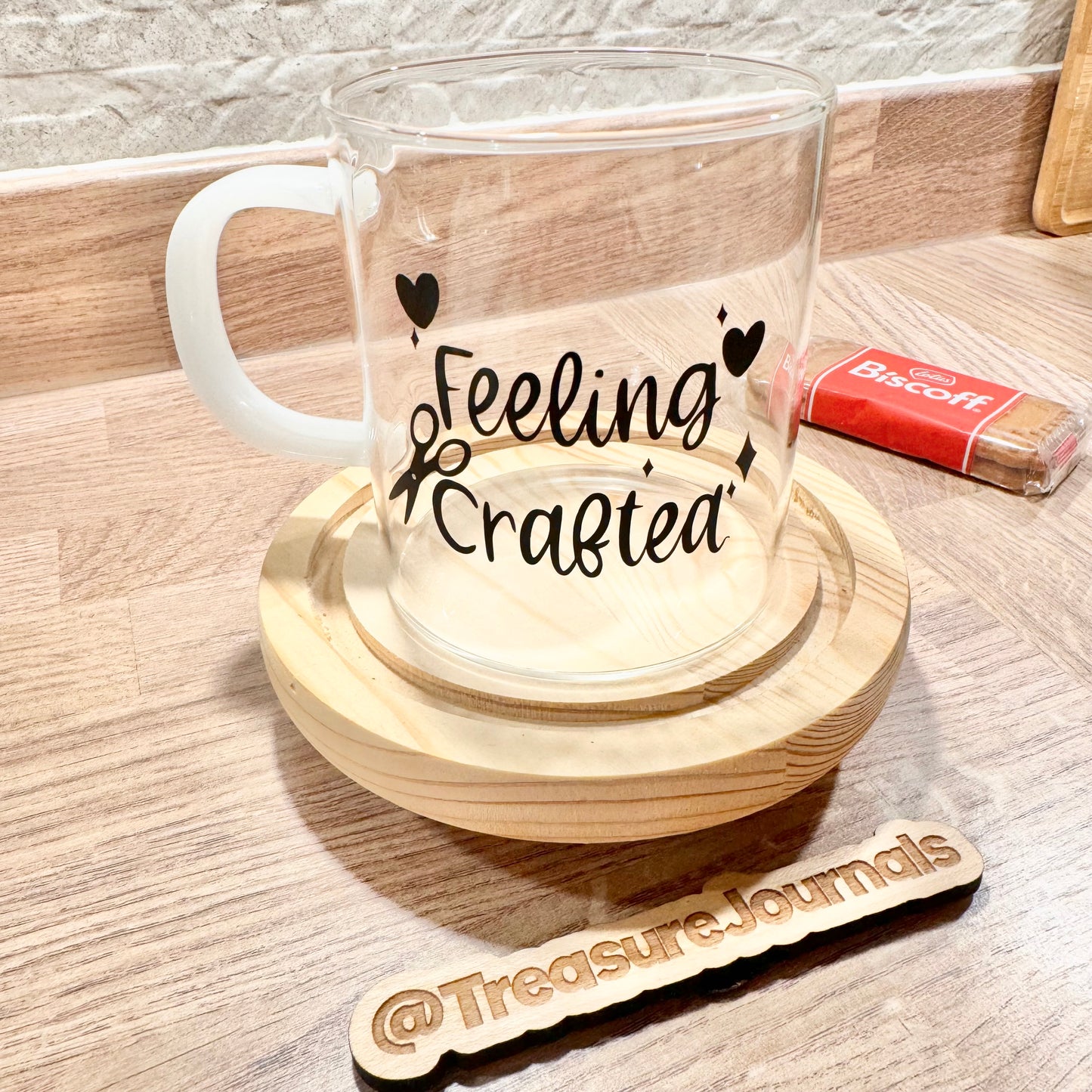 Feeling Craf-tea Glass Mug