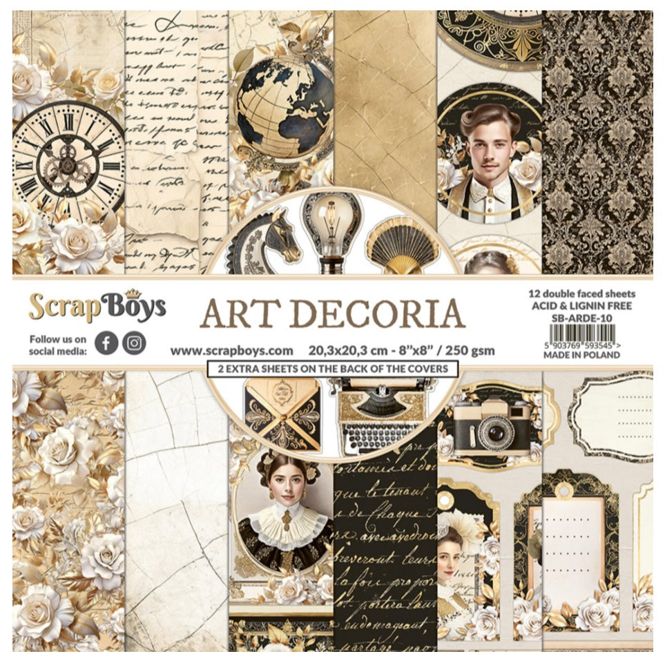 Art Decoria 8x8 Inch Paper Pad - Scrapboys