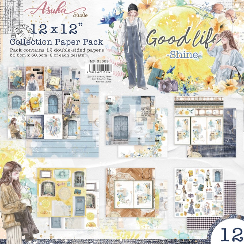 Good Life Shine 12x12 Inch Paper Pack - Memory Place