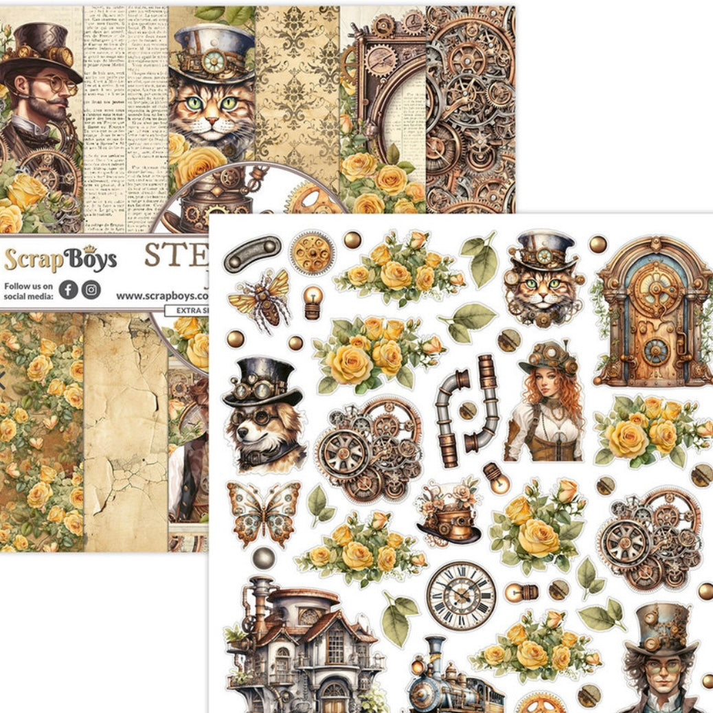 Steampunk Journey 12x12" Paper Pad - ScrapBoys