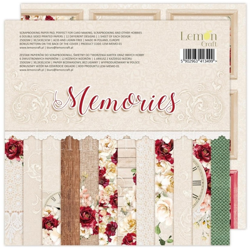 Memories 12x12 Inch Paper Pad - LemonCraft