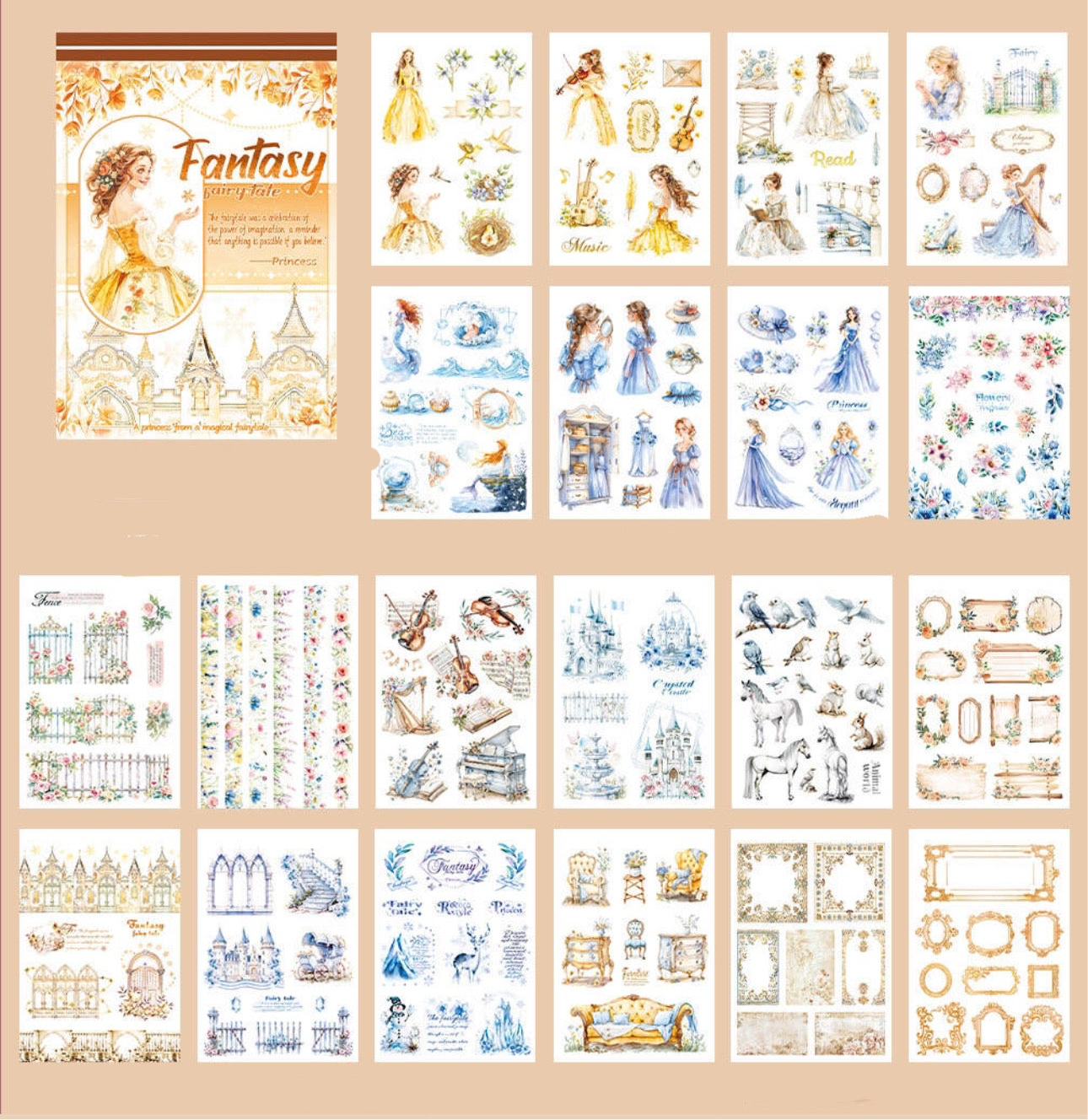 Fantasy - 20 Page Sticker Book