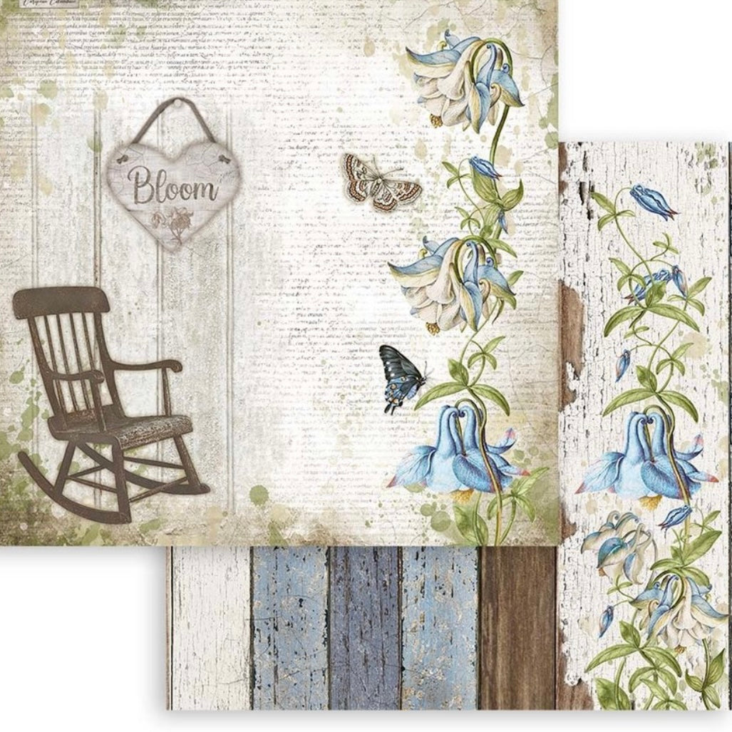 Romantic Garden House 12x12 Inch Paper Pack - Stamperia