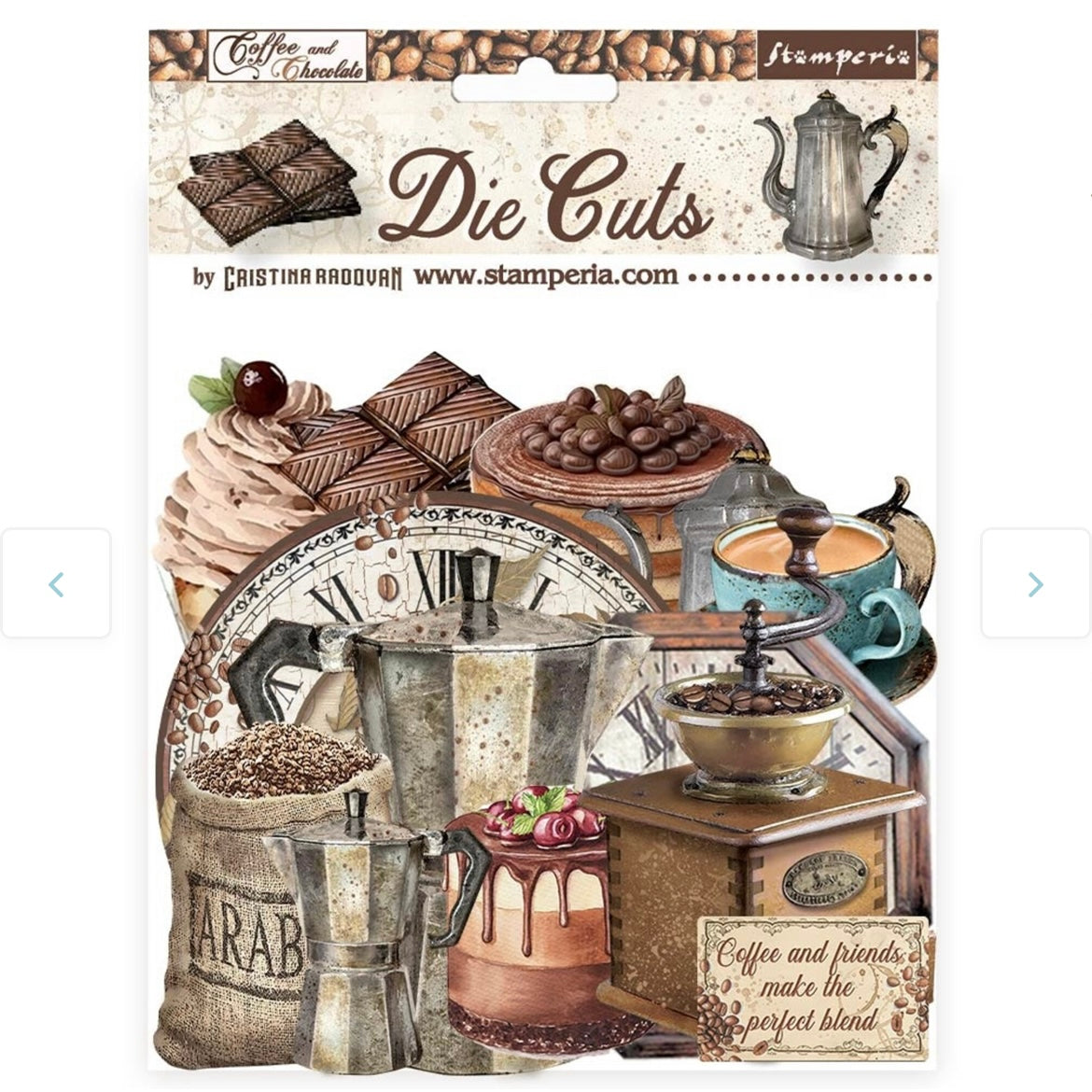 Coffee and Chocolate Die Cuts - Stamperia