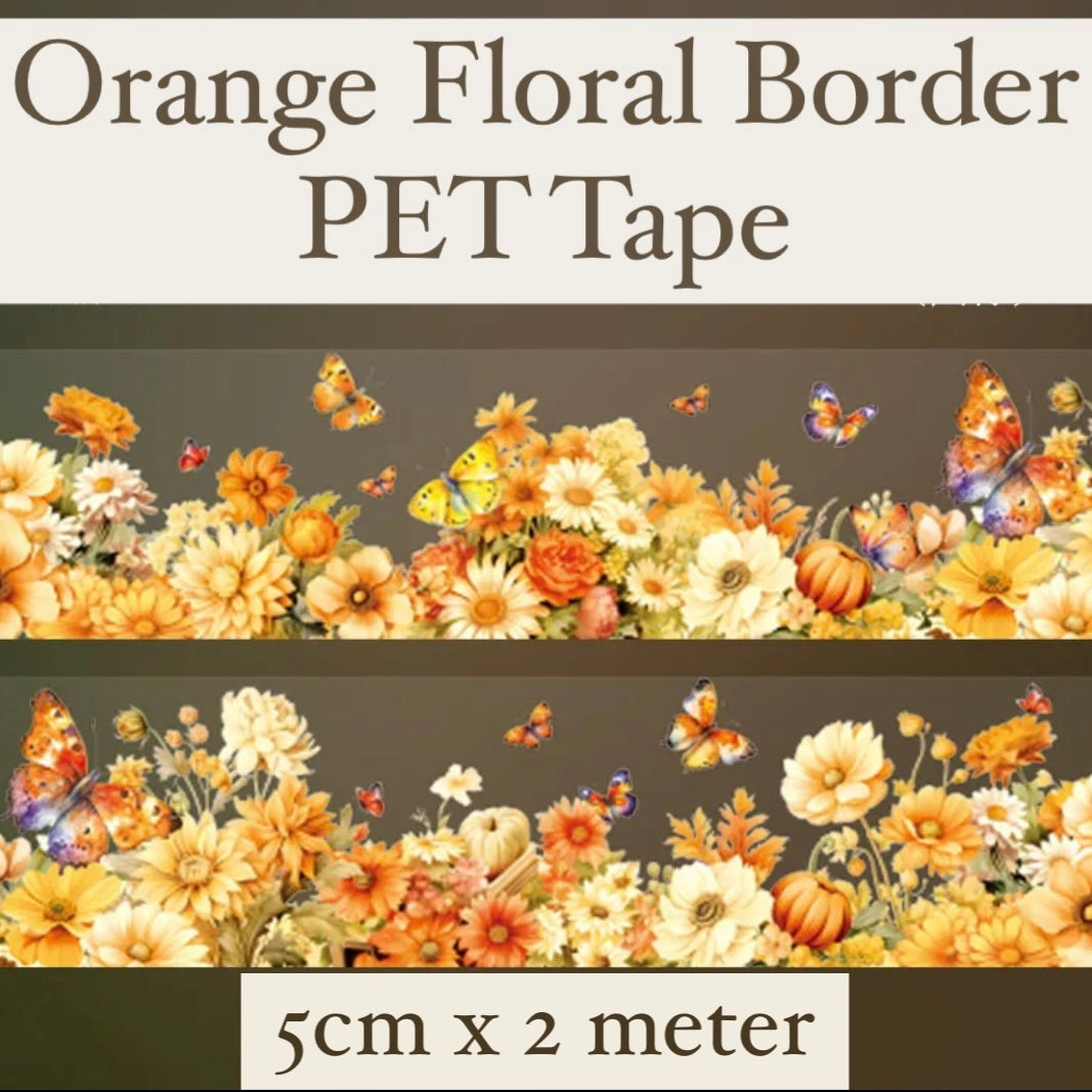 Floral Border PET Tapes