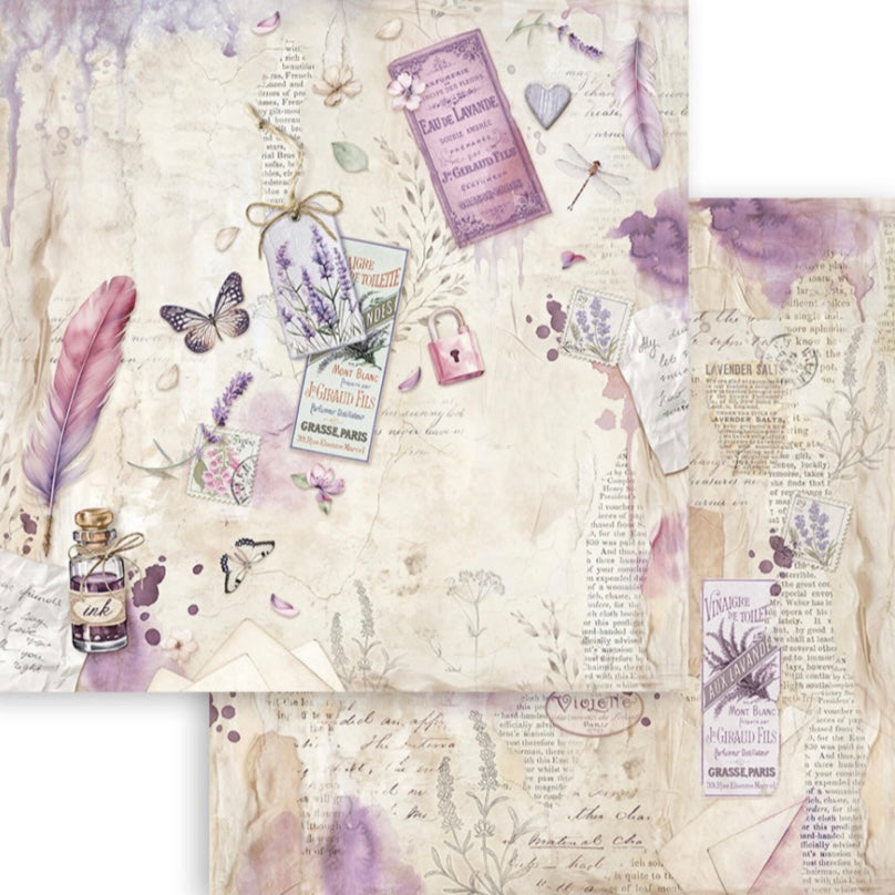 Stamperia - Lavender 8x8 Inch Paper Pack