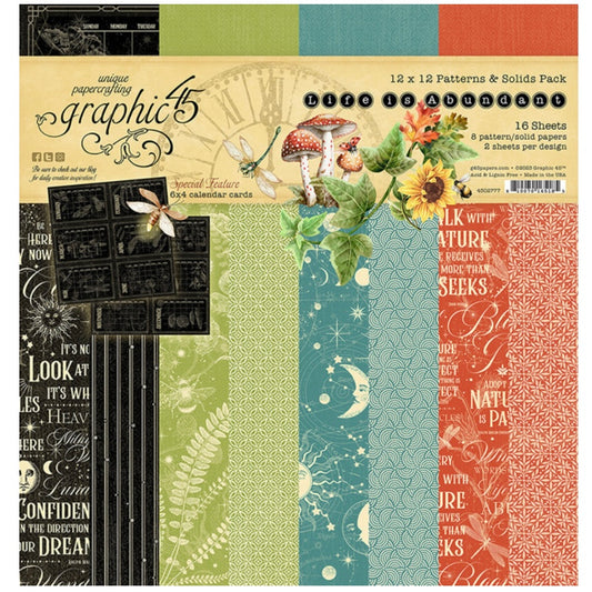 Life is Abundant 12x12 Inch Patterns & Solids Paper Pack - Graphic45