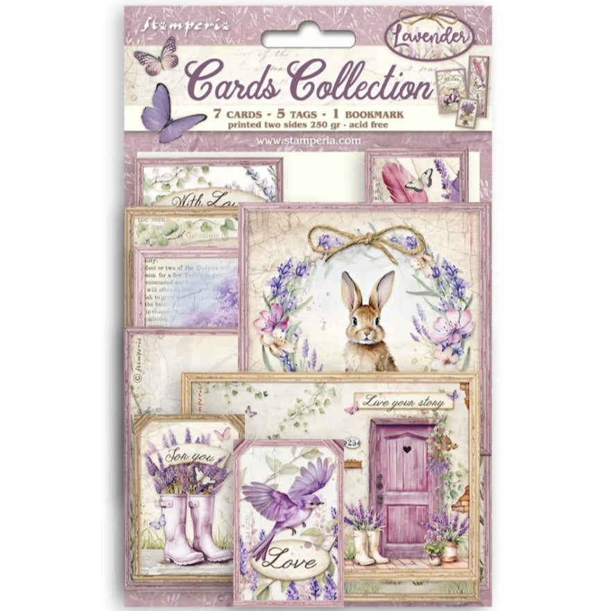 Stamperia - Lavender Cards Collection - 13pc