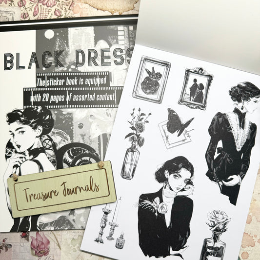 Black Dress - 20 Page Sticker Book