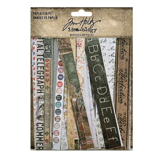 Tim Holtz Paper Strips - 89 pieces