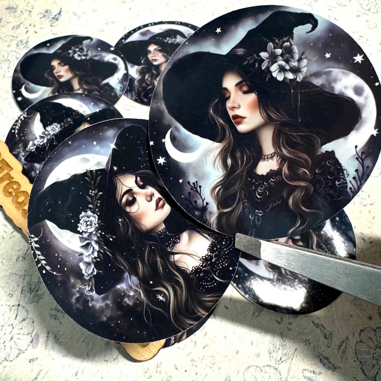 Lunar Witch Stickers - Treasure Journals