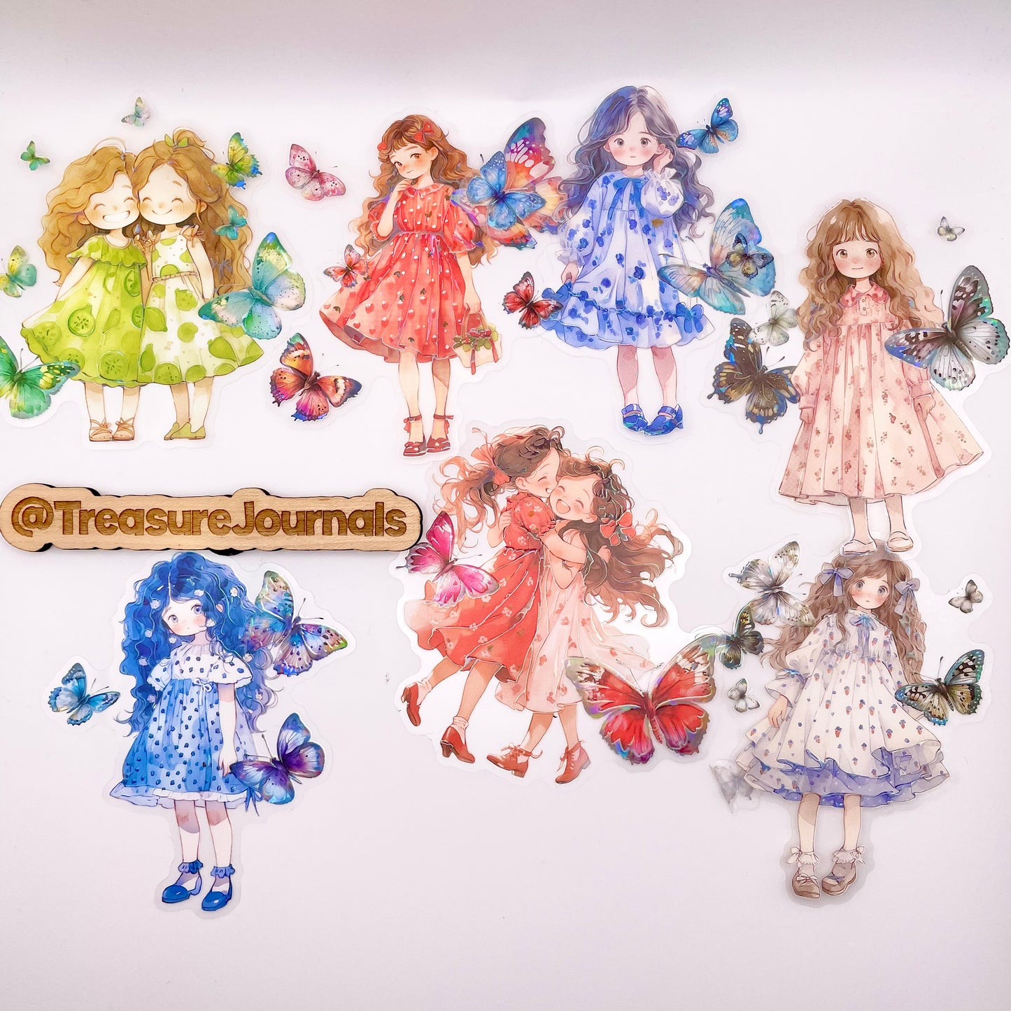 Butterfly Girl 18pc Sticker Set