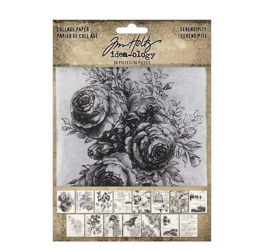 Tim Holtz - Collage Paper - Serendipity - 30pc