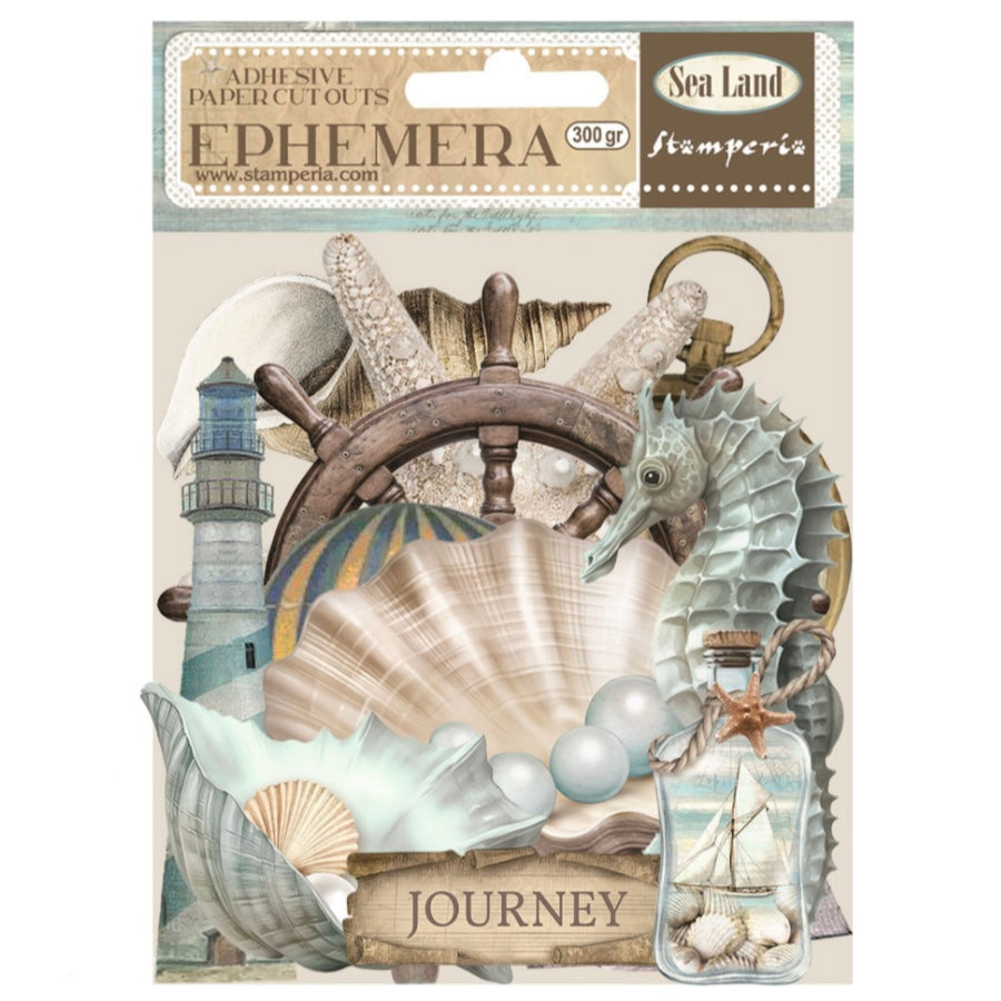 Sea Land Ephemera (56pcs) - Stamperia