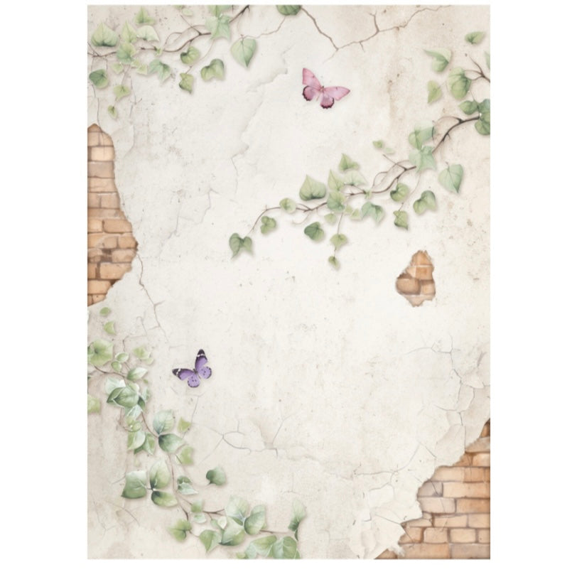 Stamperia - Lavender A6 Rice Paper Selection Backgrounds (8pcs)