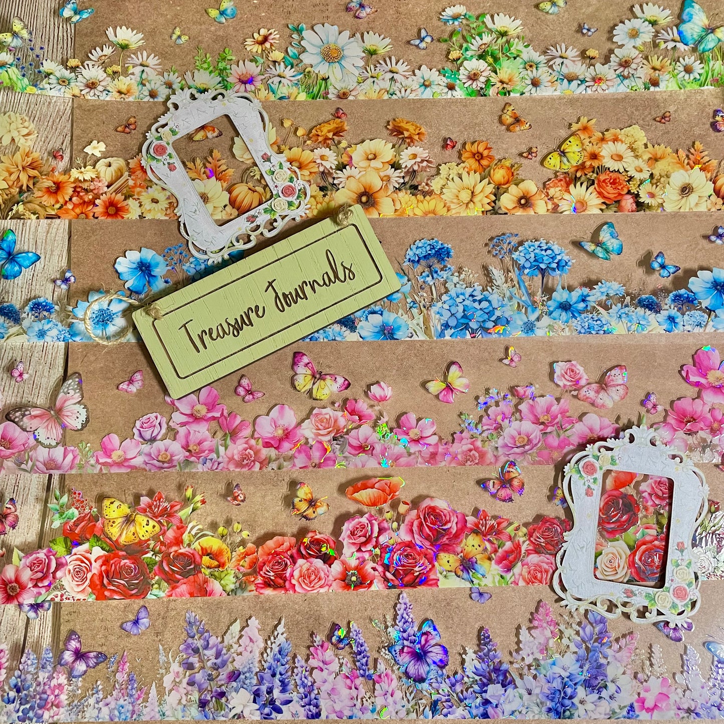 Floral Border PET Tapes