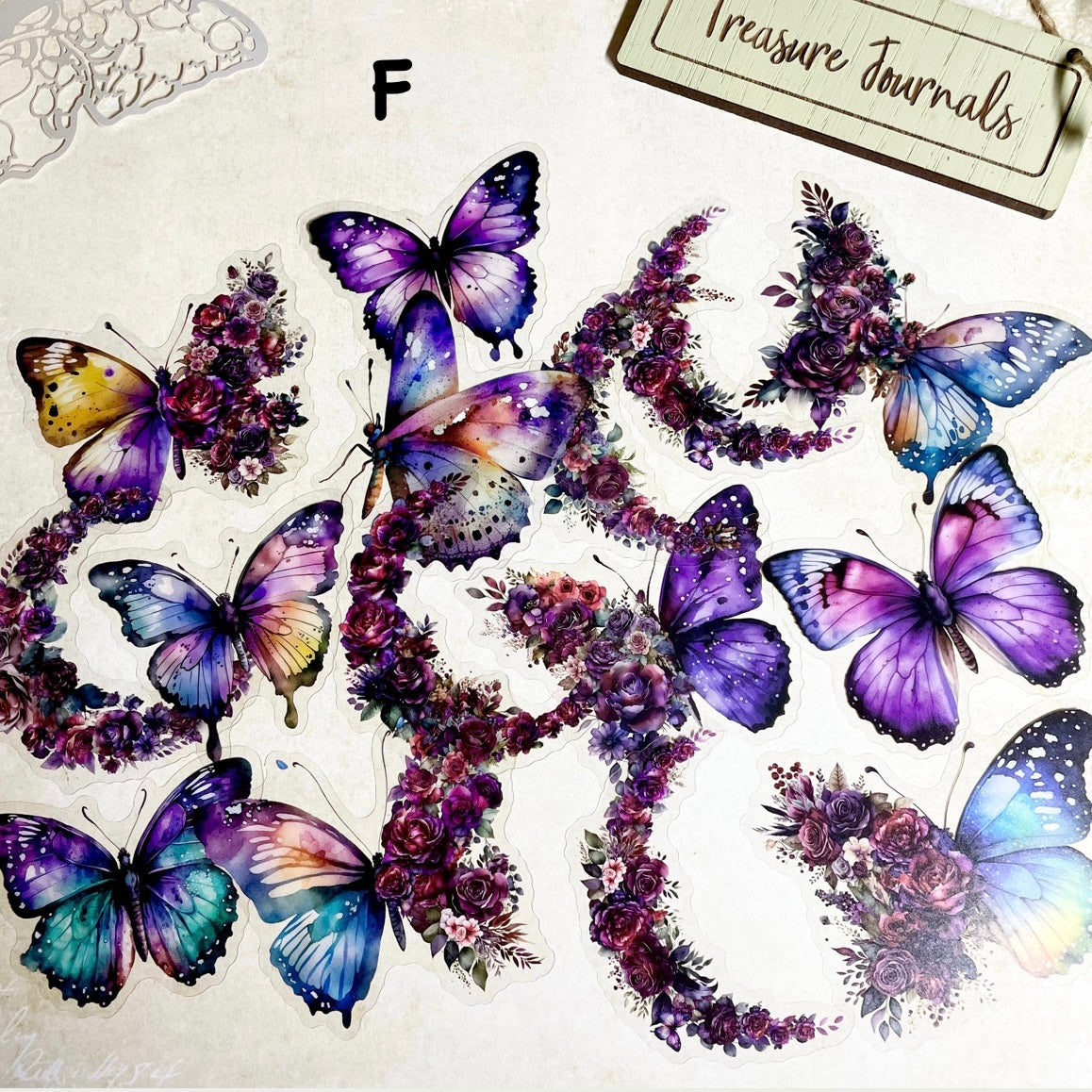 Luna Butterfly 30pc Sticker Set