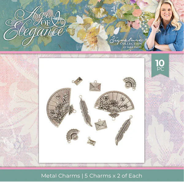 Crafters Companion - Age of Elegance - Metal Charms - 10pc