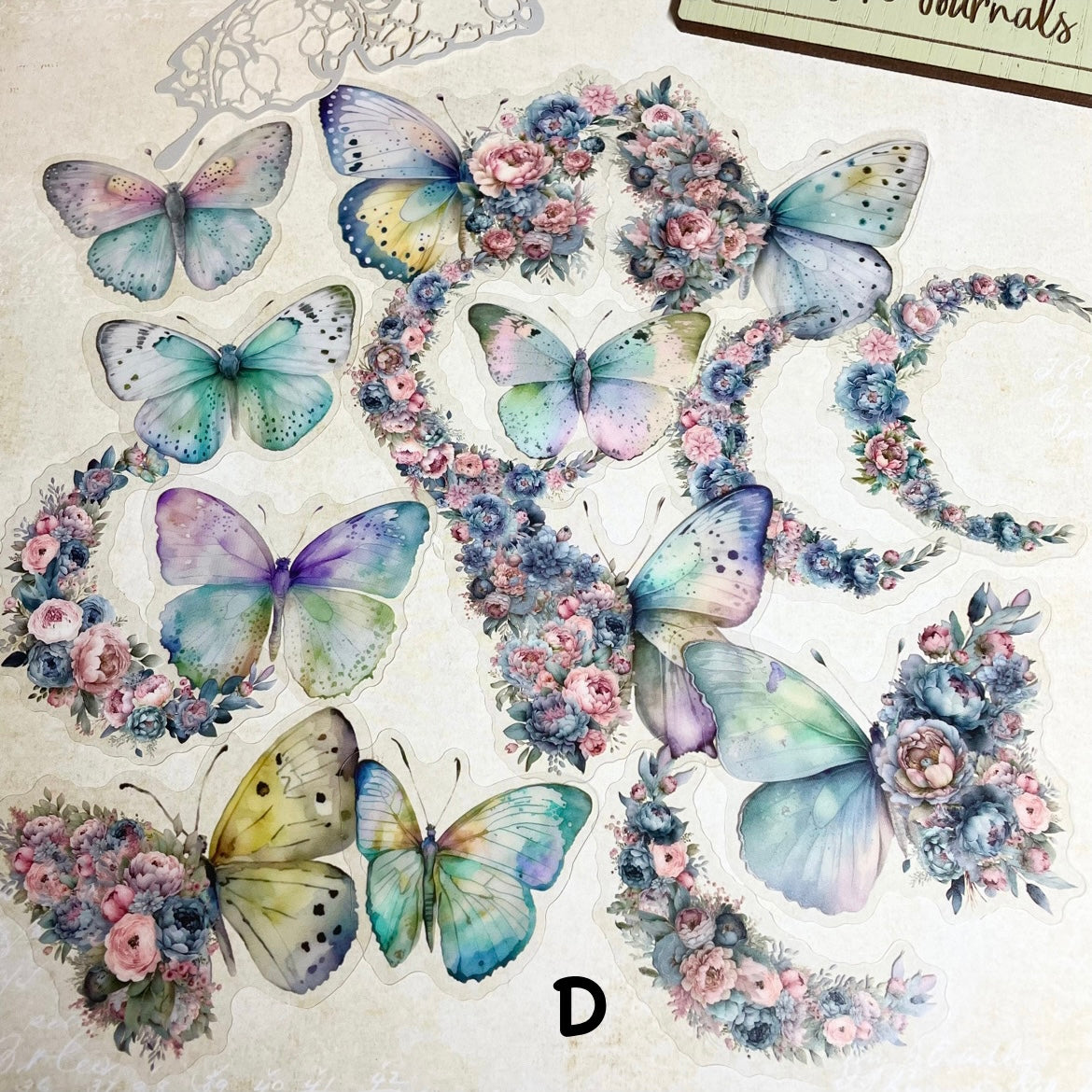 Luna Butterfly 30pc Sticker Set