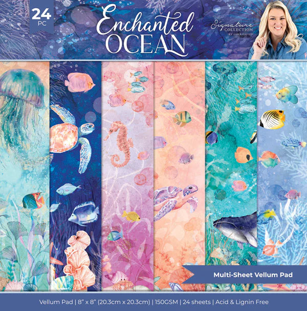 Enchanted Ocean - 8" x 8" Vellum Pad - Crafters Companion